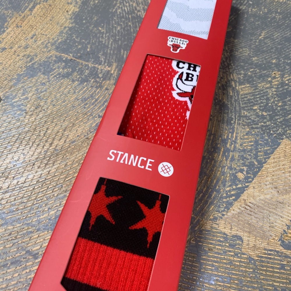 Stance X NBA Chicago Bulls Gift Pack Set Skyline L - Picture 4 of 6